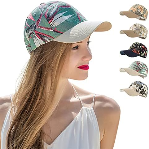 Stylish Adjustable Baseball Cap with Floral Print