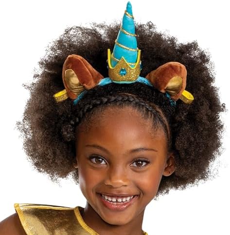 Disguise Girls Afro Unicorn Halloween Costume with Headband