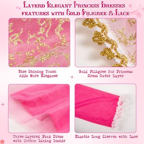 Meland - Sparkling Princess Dress Up Gown for Girls - Posh Elegant P firmware
