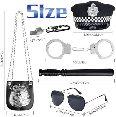Police Costume Accessories for Kids Boys