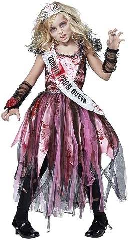 California Costumes Girls Zombie Prom Queen Costume