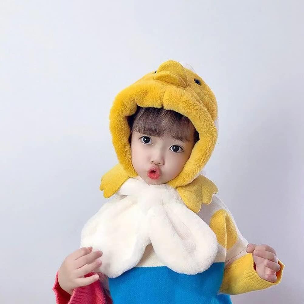 Ztexkee Cartoon Duck Winter Hats Scarves Set for Kids