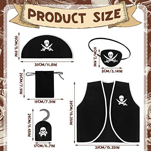 Bencailor Pirate Costumes Accessories Set Perfect for Kids