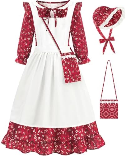Adorable Colonial Prairie Girls Dress Perfect for Little BSmithers