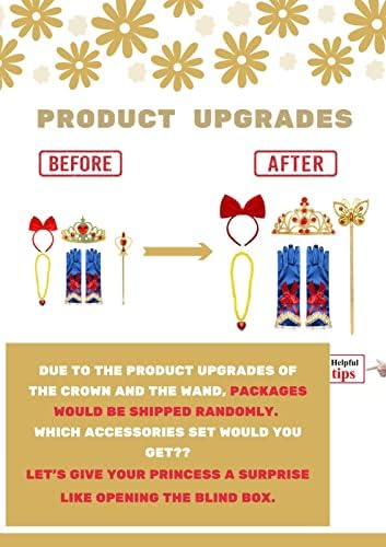 Princess Snow White Costume Set Dress - Halloween Perfect Choice