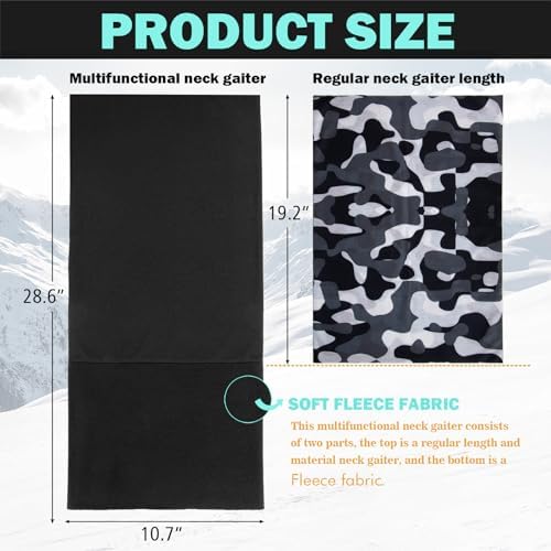 XURIGOX Winter Fleece Neck Gaiter