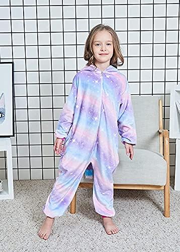 Comfortable Microfleece Kids Pajamas with Unicorns