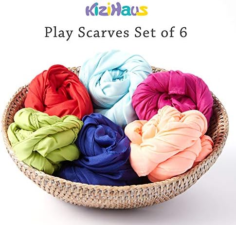 Kizihaus Play Scarves Set of 6 with Storage Bag