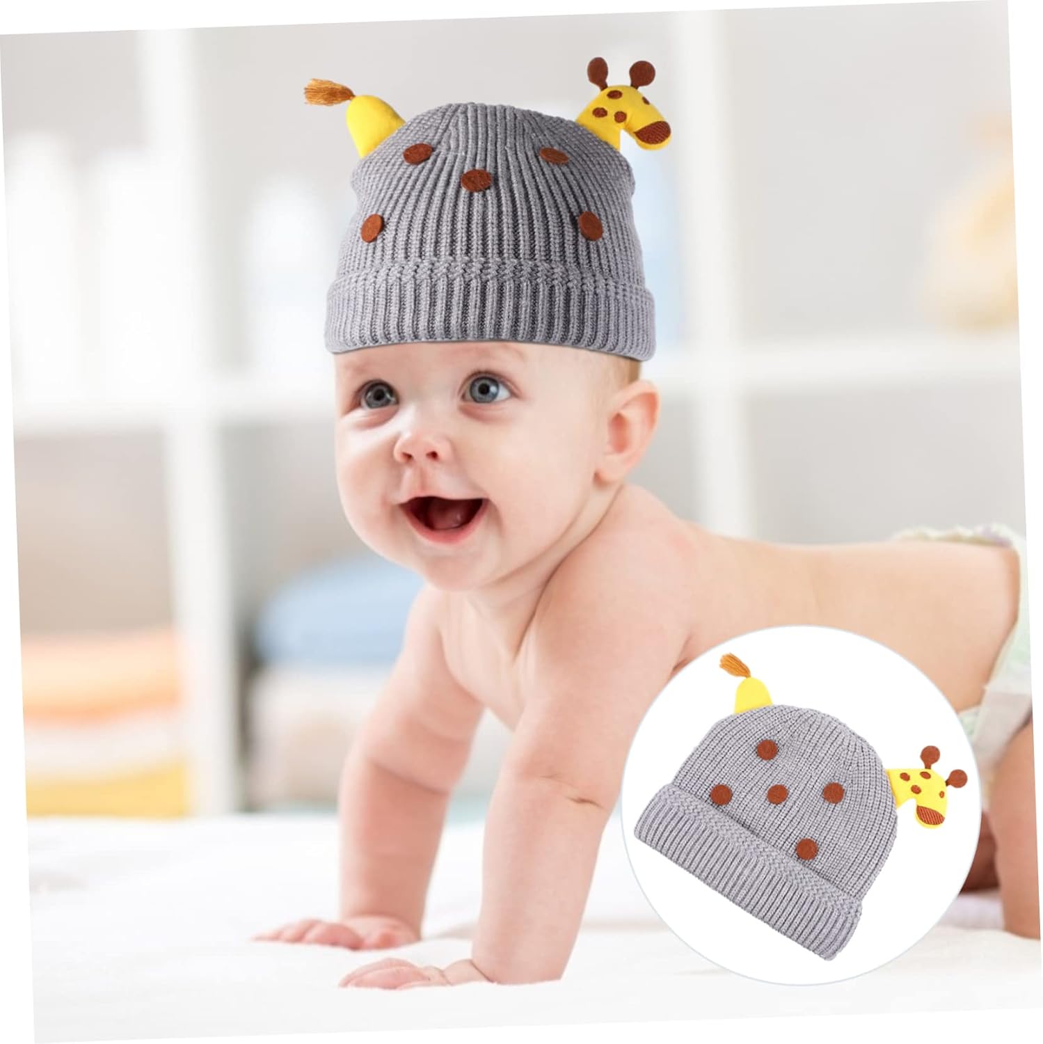 Warm wool beanie for toddlers