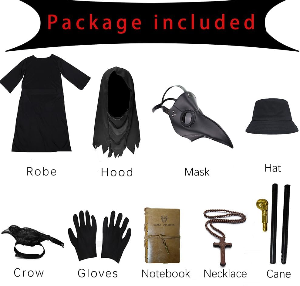 SENLI Plague Doctor Costume for Kids
