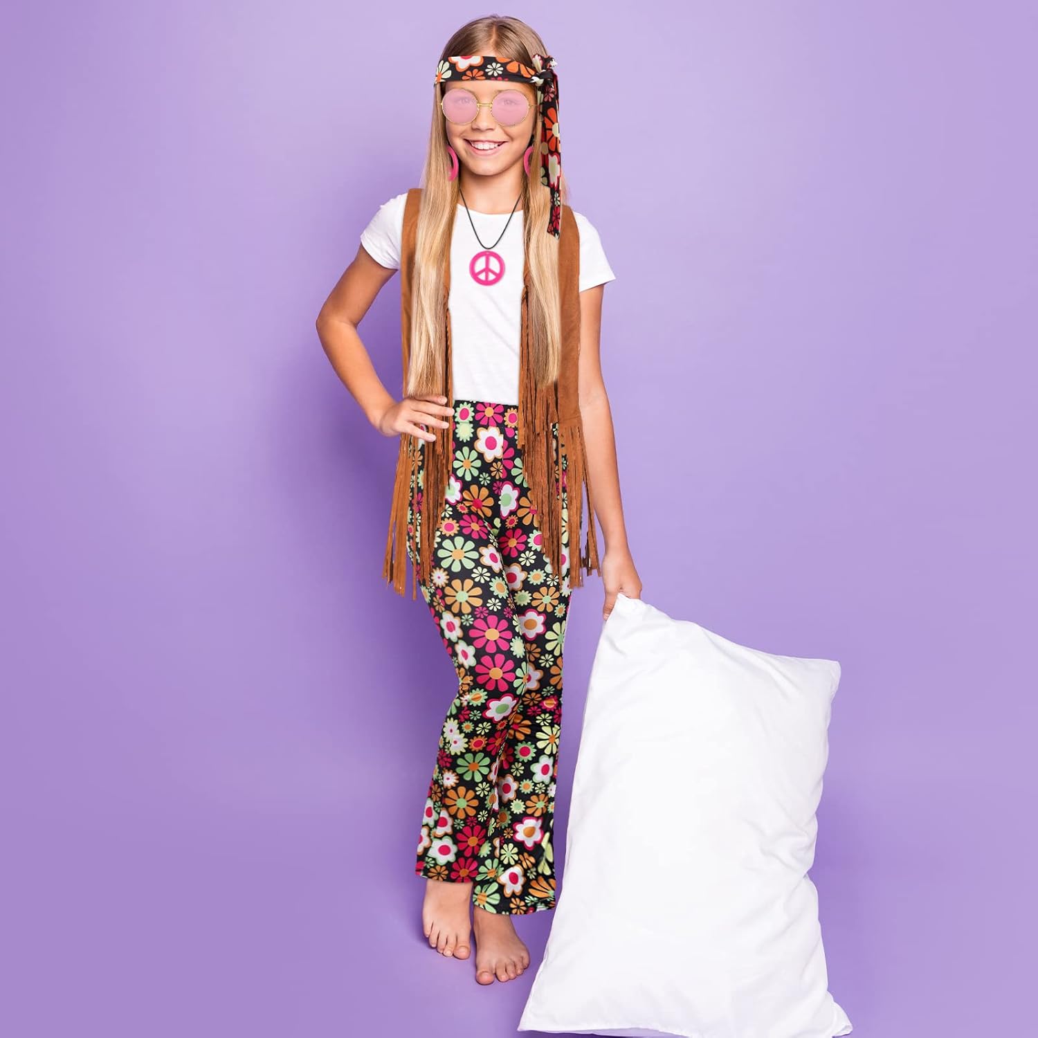 Jenaai 60s 70s Hippie Outfits for Girls