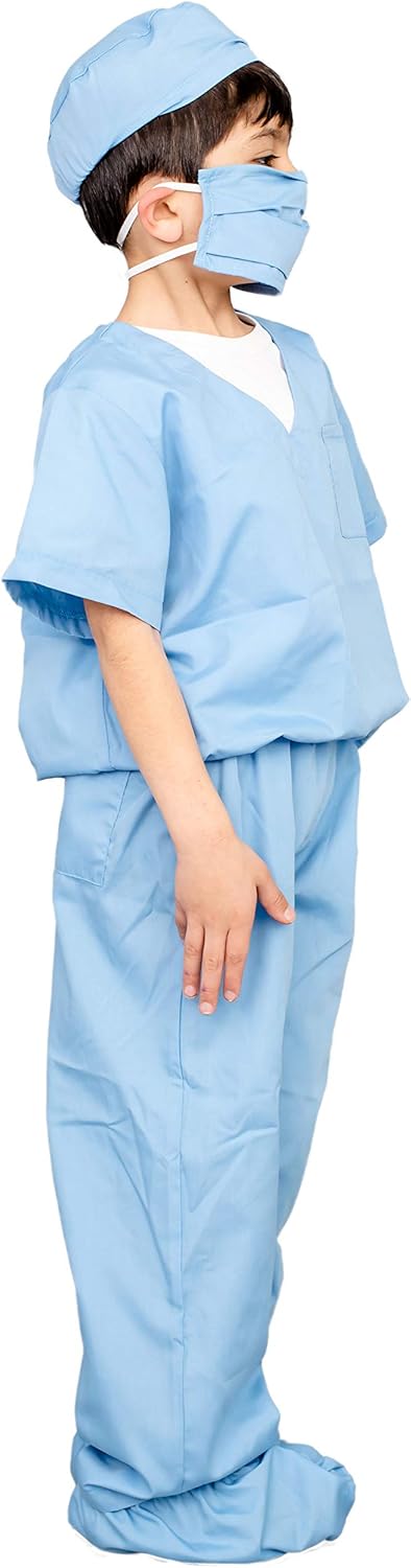 Doctor Scrubs Kids Blue Halloween Costume