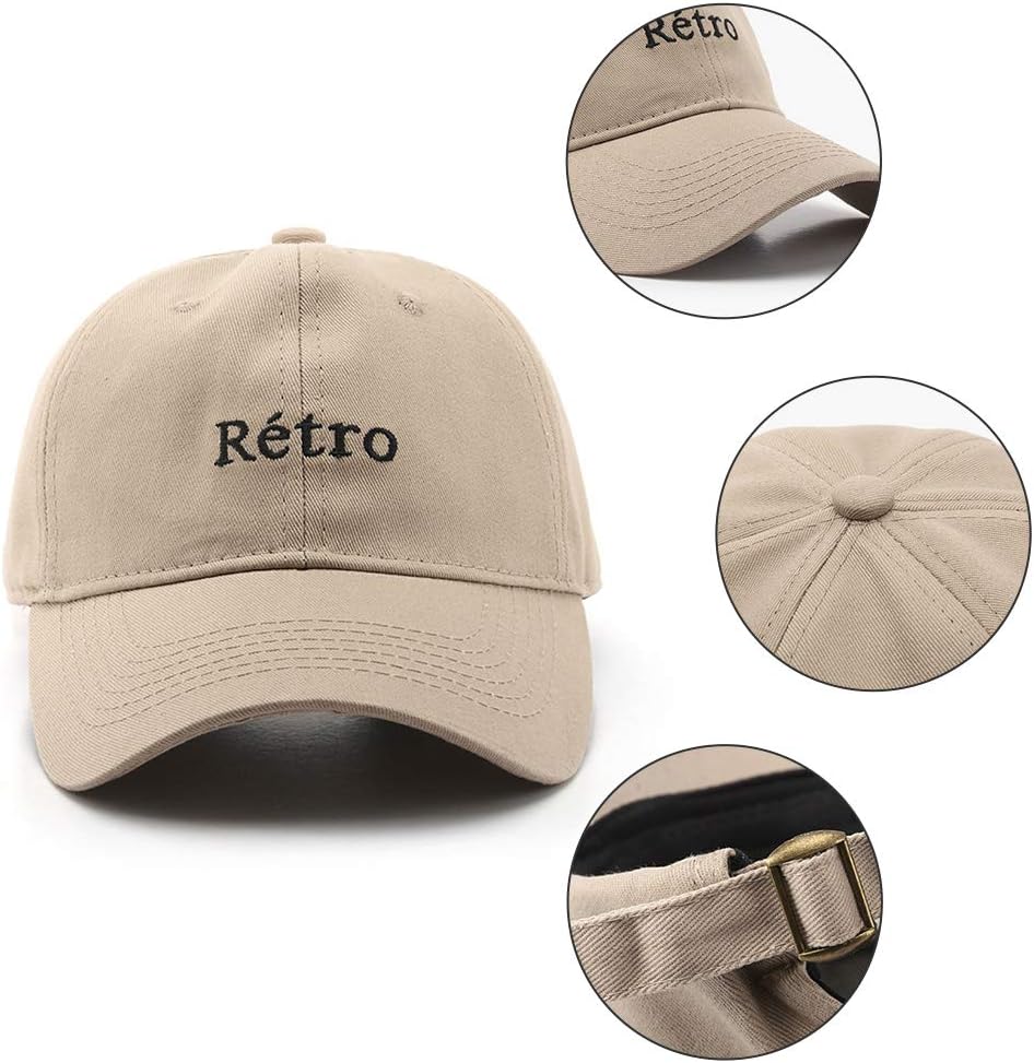 Retro Hip Hop Baseball Cap with Embroidered Letters