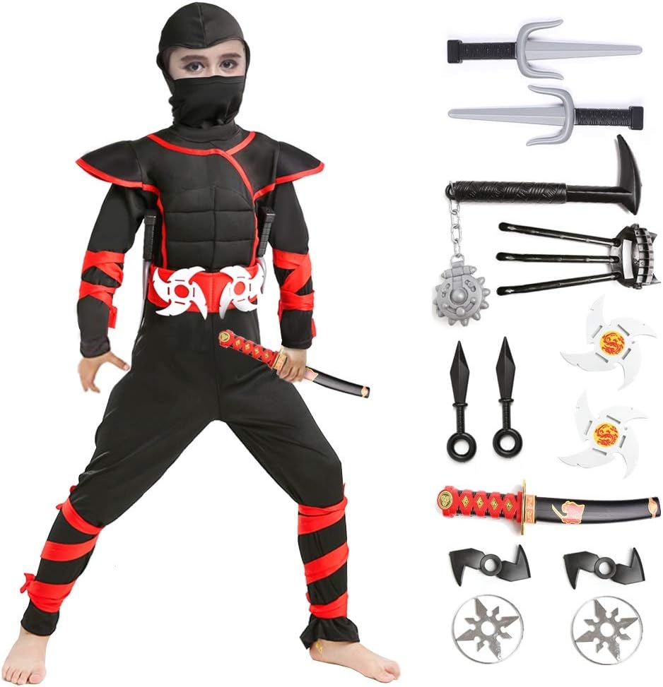 Biggest Ninja Kids Halloween Costume Boys Girls Steal the Show