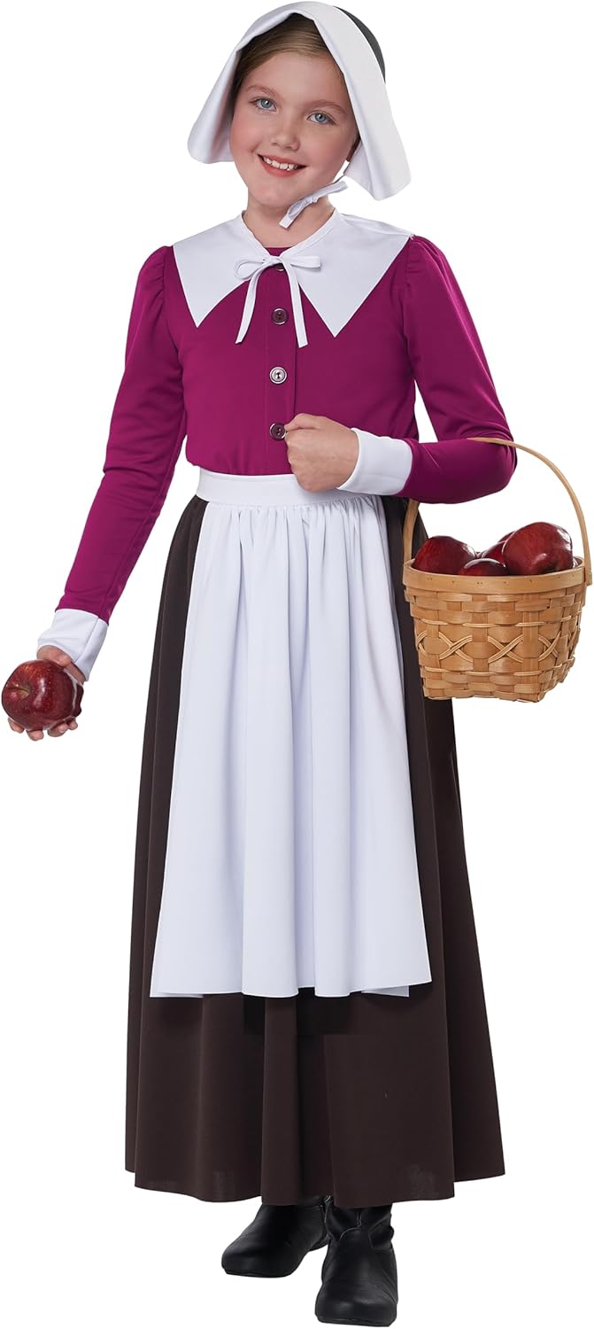 California Costumes Girls Mayflower Pilgrim Must Have Costume