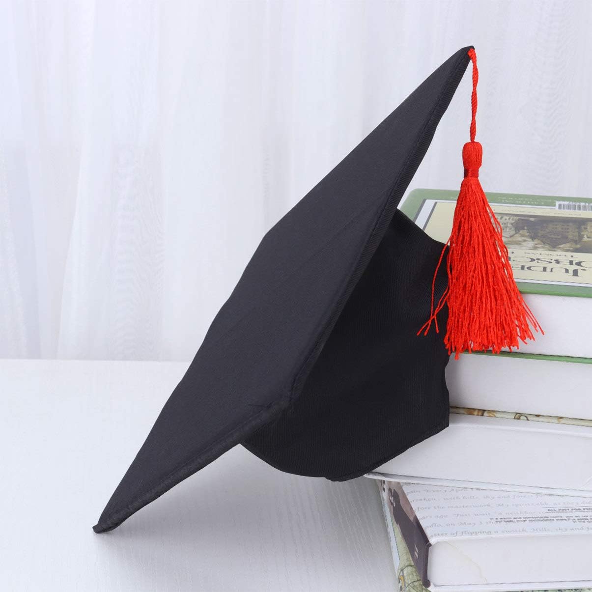 NUOBESTY Kids Graduation Cap Black