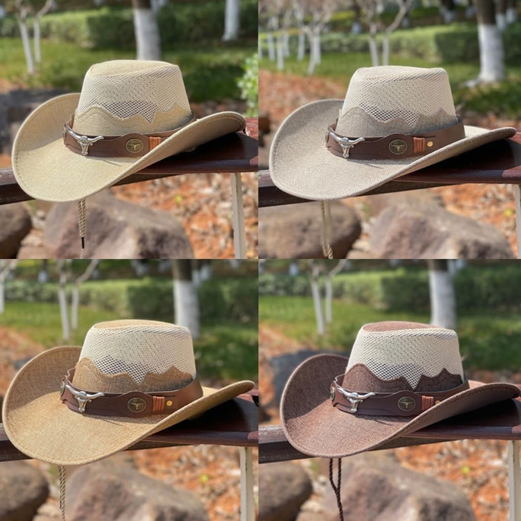 Stylish Sun-Proof Western Cowboy Hat for Men Women