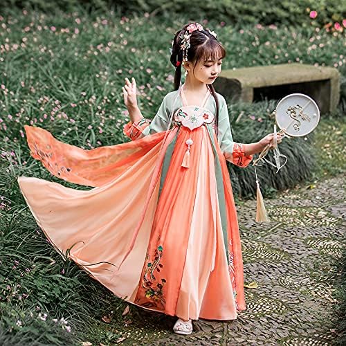 AINIFU Fairy Hanfu Dresses for Girls 4-16 Years