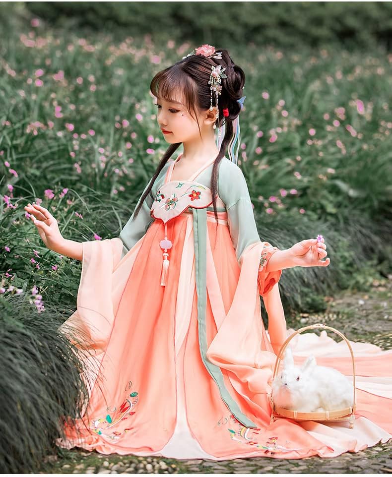 AINIFU Fairy Hanfu Dresses for Girls 4-16 Years