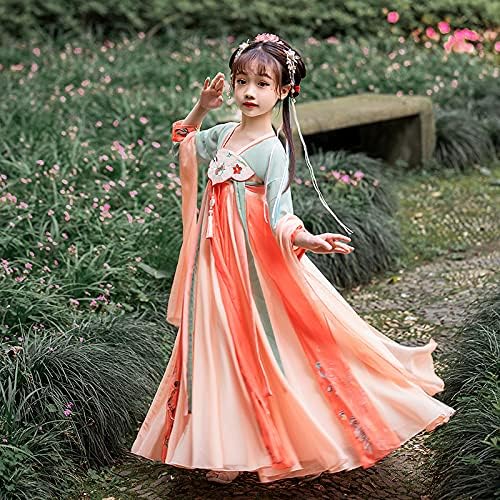 AINIFU Fairy Hanfu Dresses for Girls 4-16 Years