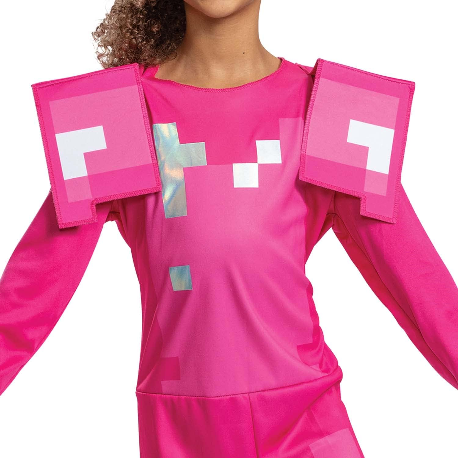 official Minecraft Pink Armor costume for kids