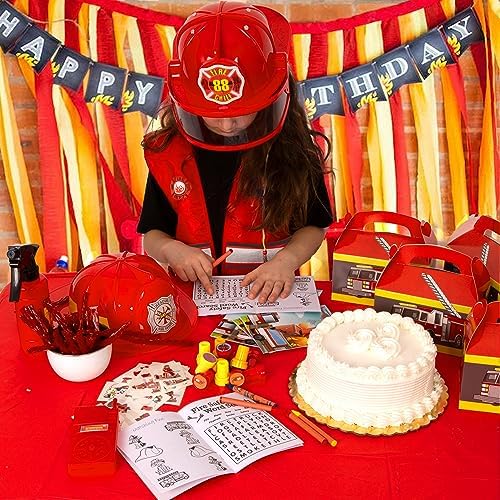 TigerDoe Fireman Costume Firefighters Role-Play Set