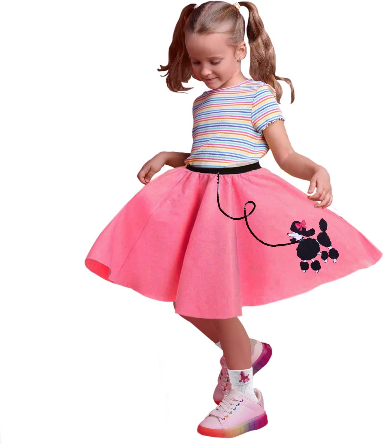 1950s Poodle Skirt Costume for Girls 50s Day More