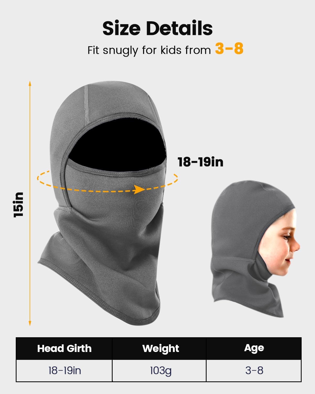 Aegend Kids Balaclava Face Mask