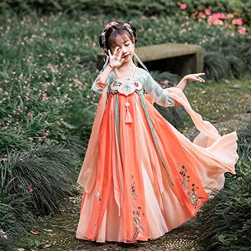 AINIFU Fairy Hanfu Dresses for Girls 4-16 Years