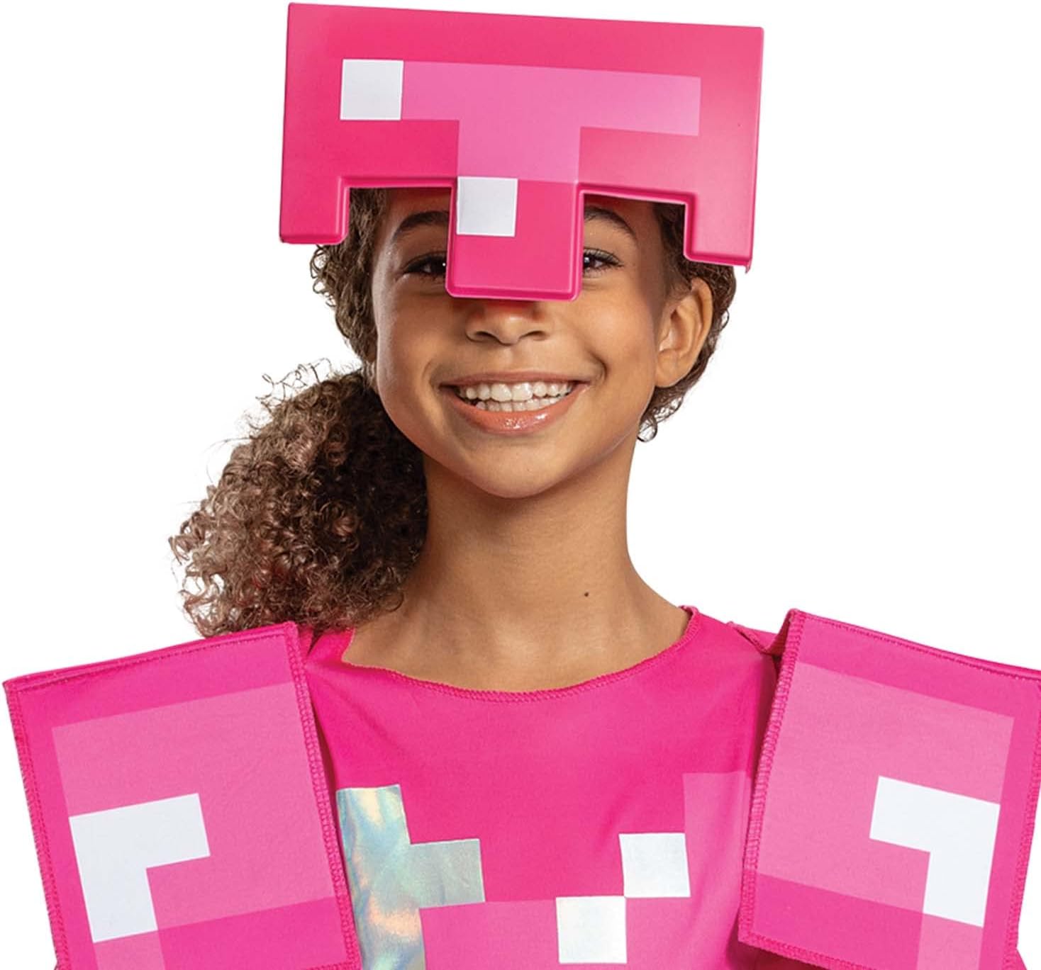 official Minecraft Pink Armor costume for kids