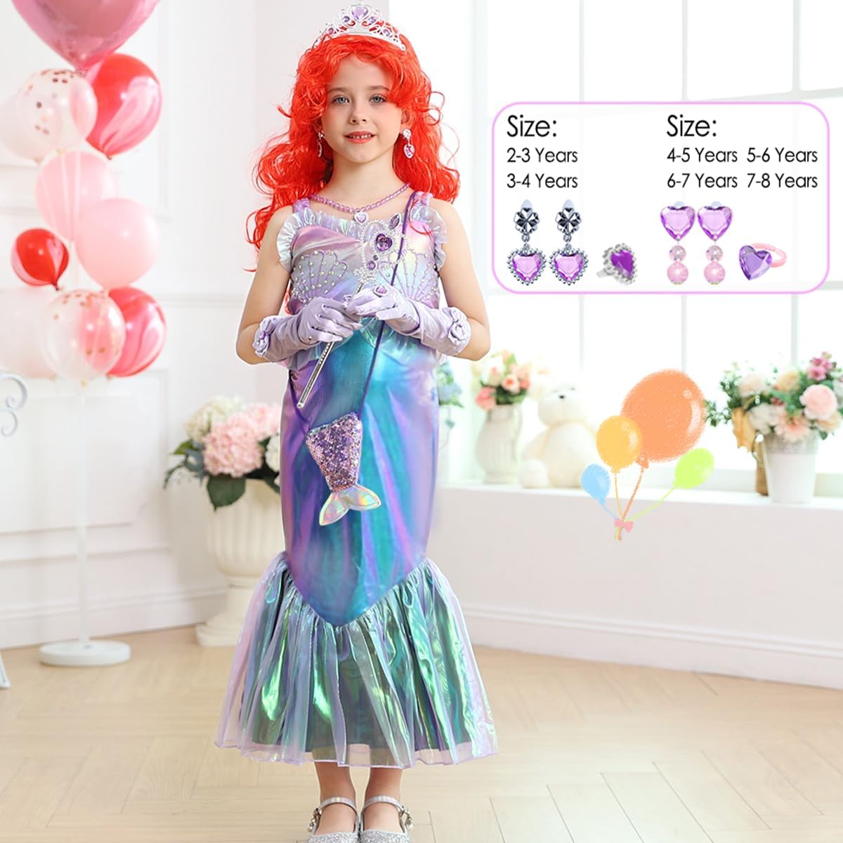 Mermaid Princess Little Mermaid Costume for Girls