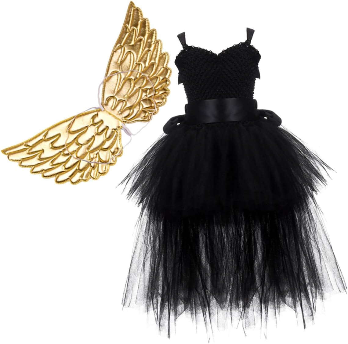ChARMiNG Fairy Tulle Dress for Girls Halloween MUST-HAVE SET