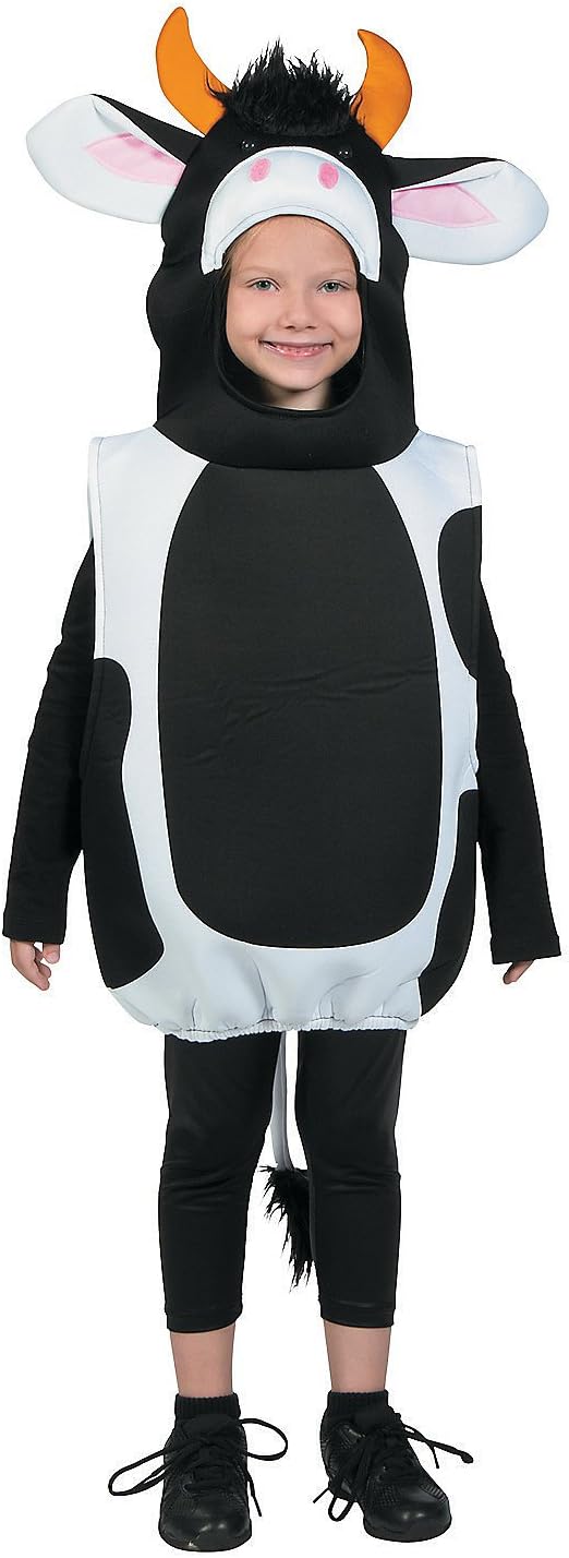 Fun Express - Delightful Nativity Cow Costume for Kids - Christmas - 1-Piece