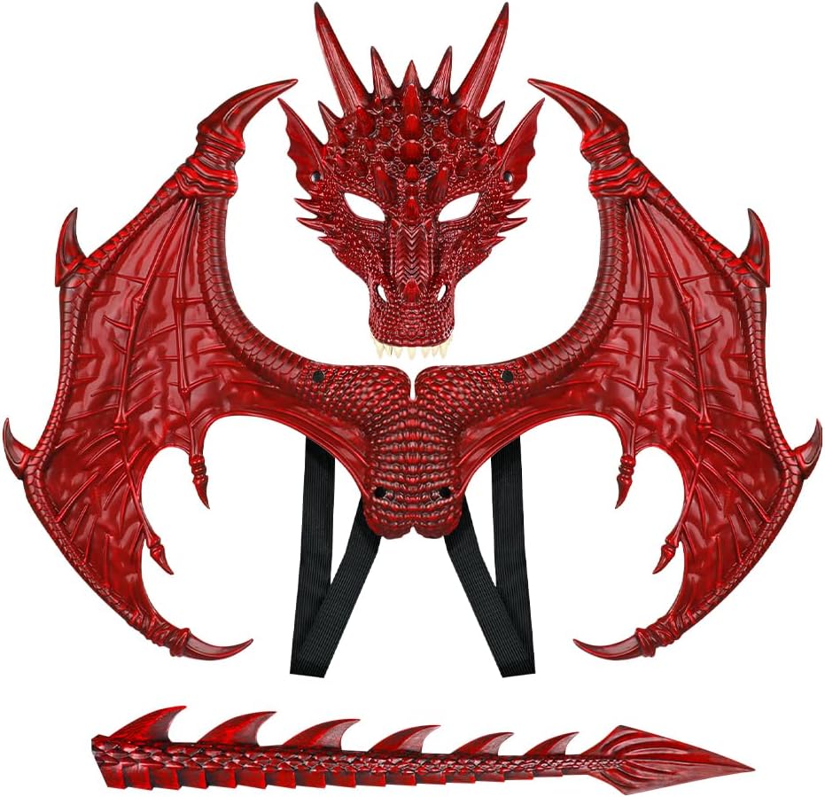 MENGKAO Dragon Costume Kids dinosaur wings set for Halloween