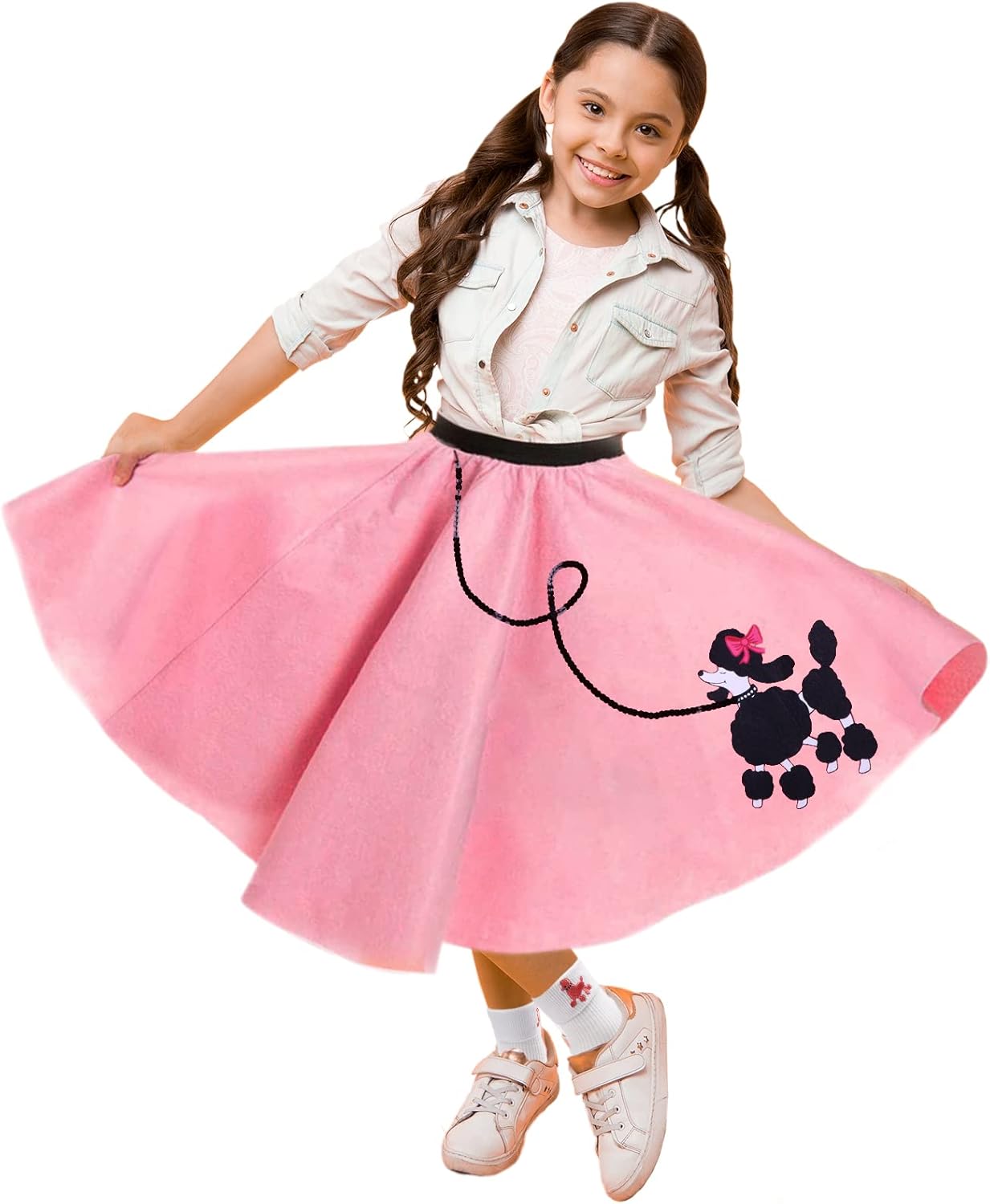 1950s Poodle Skirt Costume for Girls 50s Day More