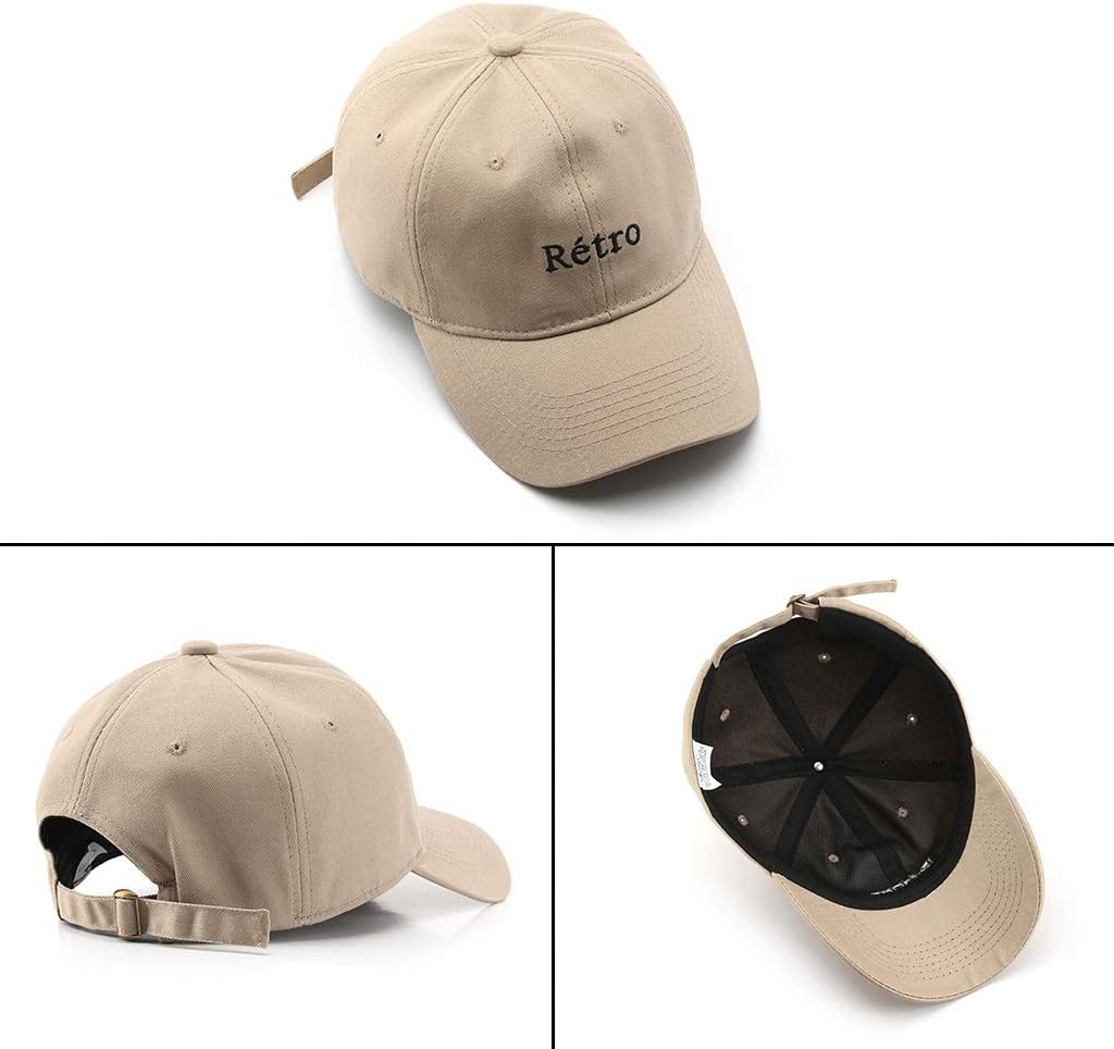 Retro Hip Hop Baseball Cap with Embroidered Letters