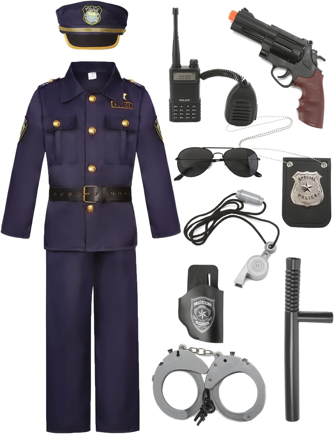 Mini Police Officer costume for boys trick or treat Halloween essentials