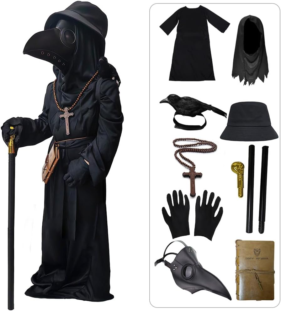 SENLI Plague Doctor Costume for Kids