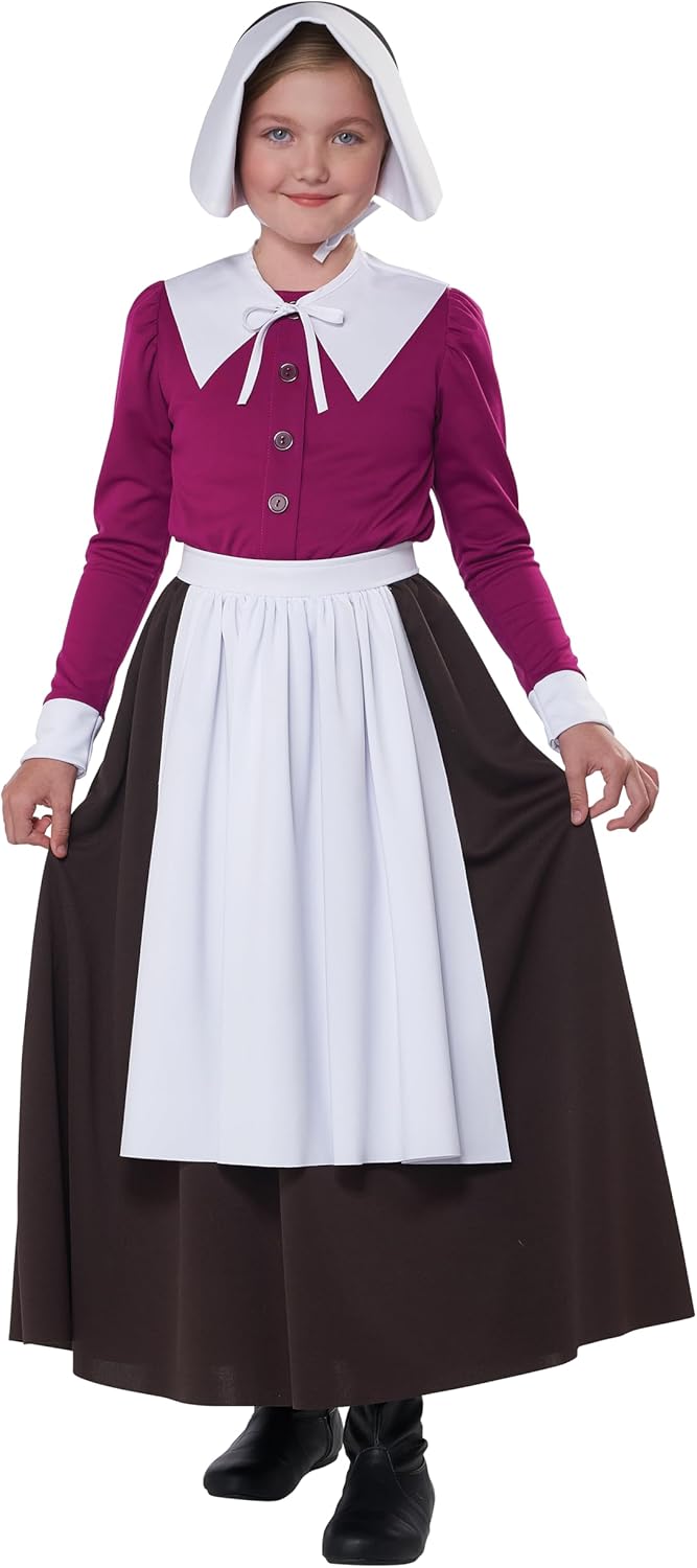 California Costumes Girls Mayflower Pilgrim Must Have Costume