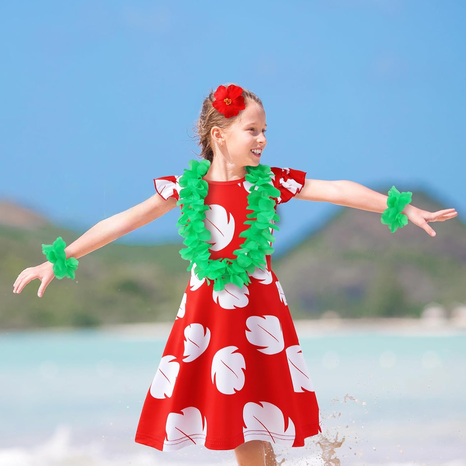 Hawaiian Princess Party Costume Dress