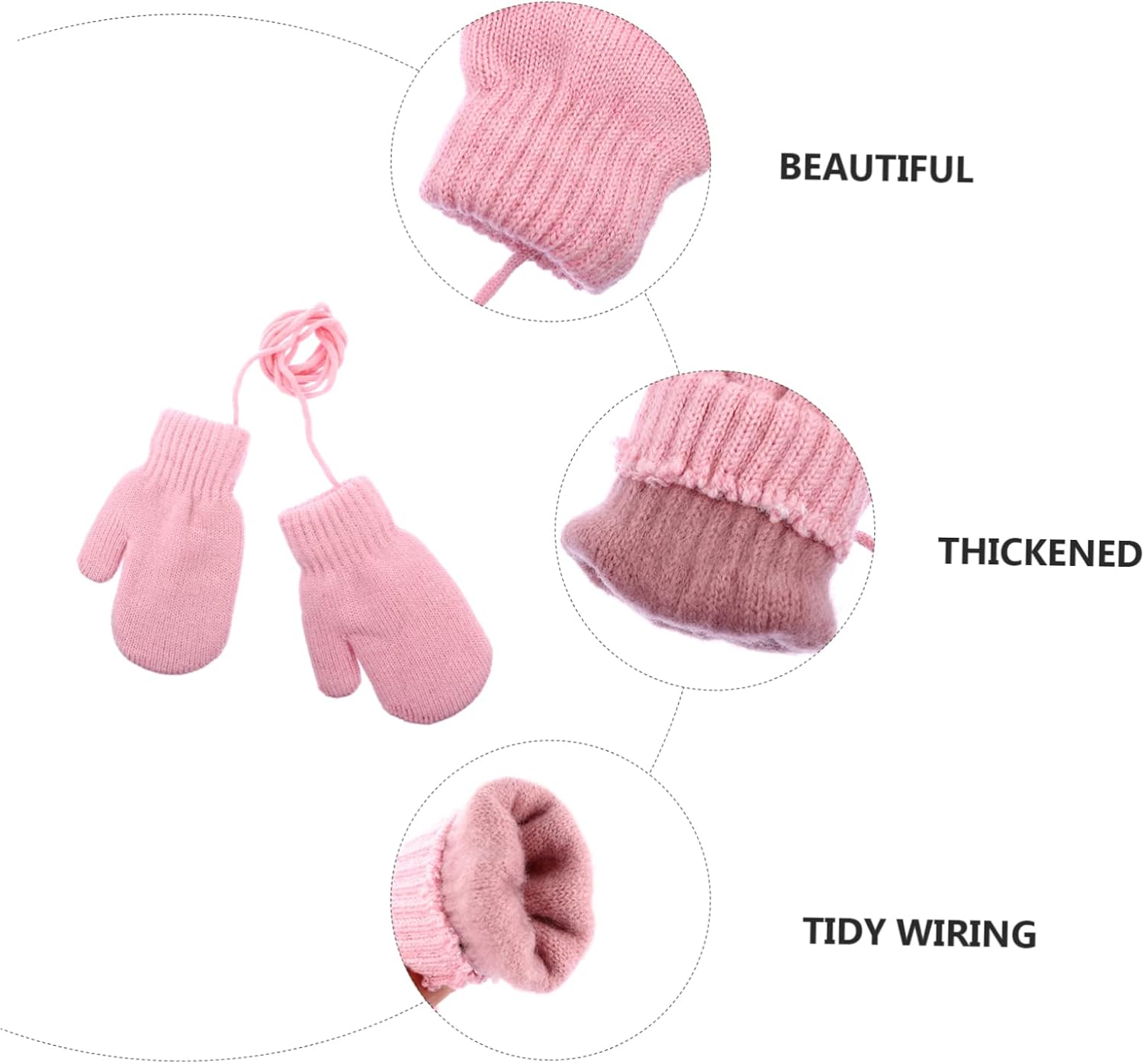 Thick Knitted Gloves Winter Kids Gloves