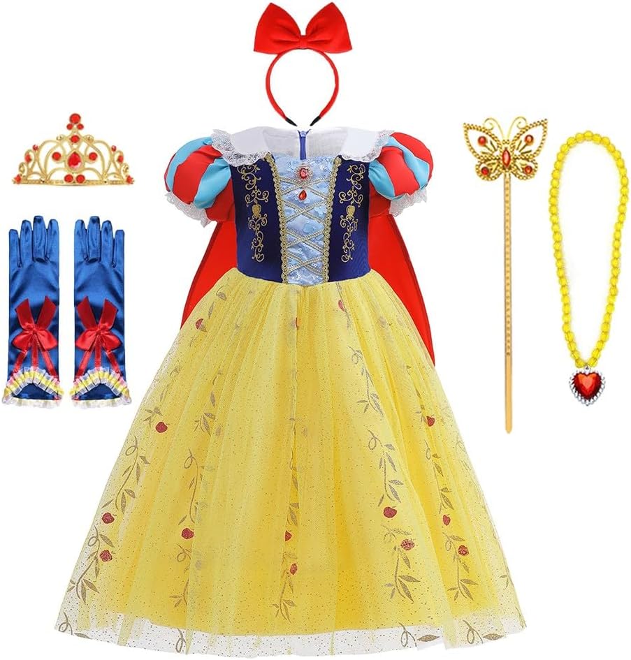 Girls Snow White Princess Costume wAccessories