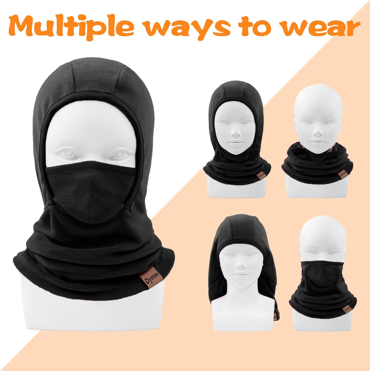 Warm Windproof Ski Mask for Kids Dymex Balaclava