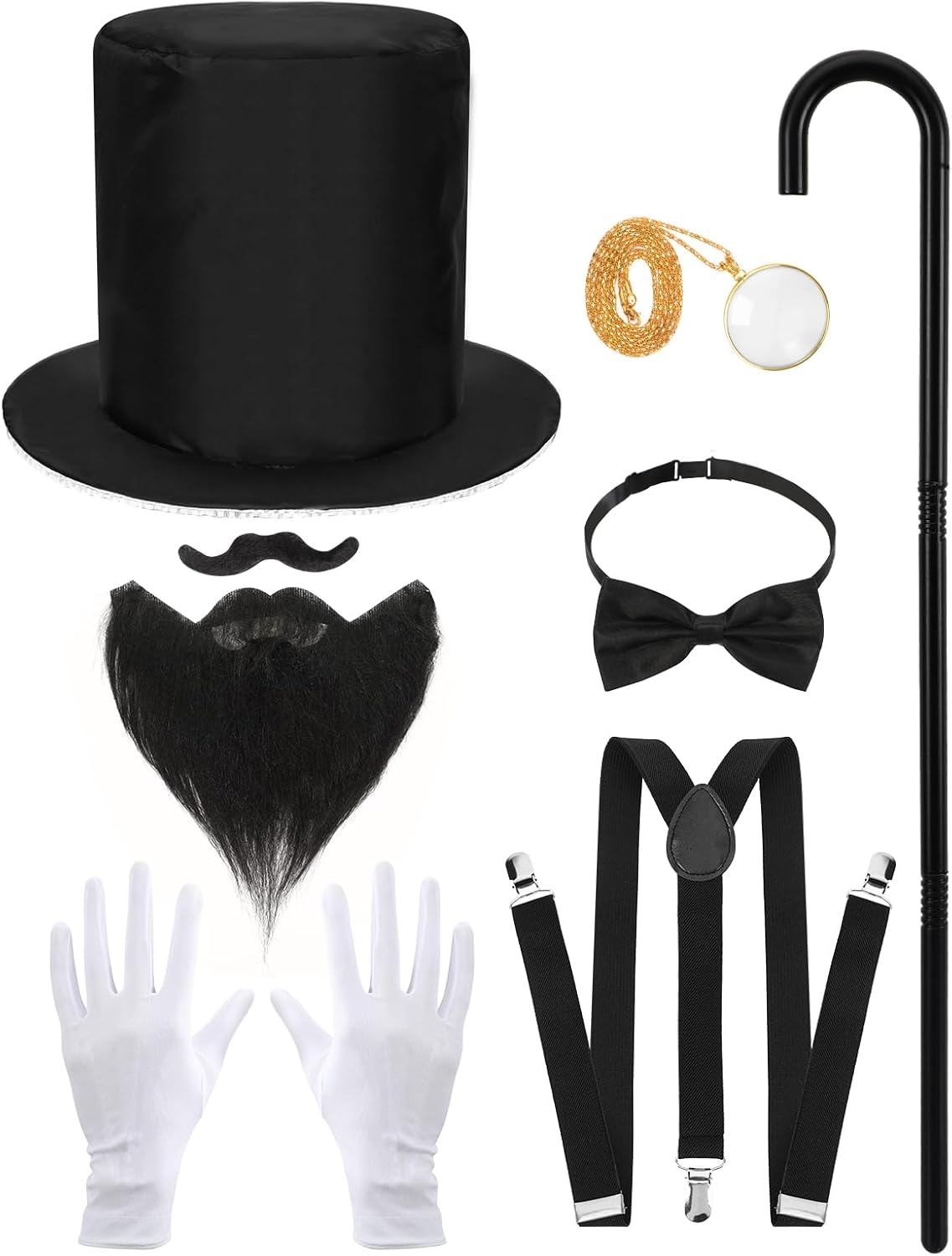 Gatsby 1920s Cosplay Accessories Mens Gentleman Set