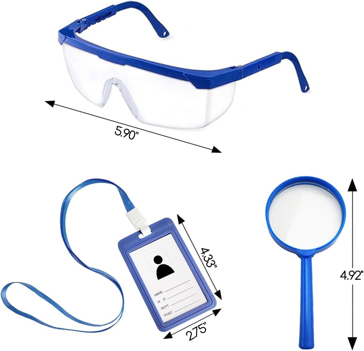 White Doctor Lab Coat for Kids with Stethoscope Costume