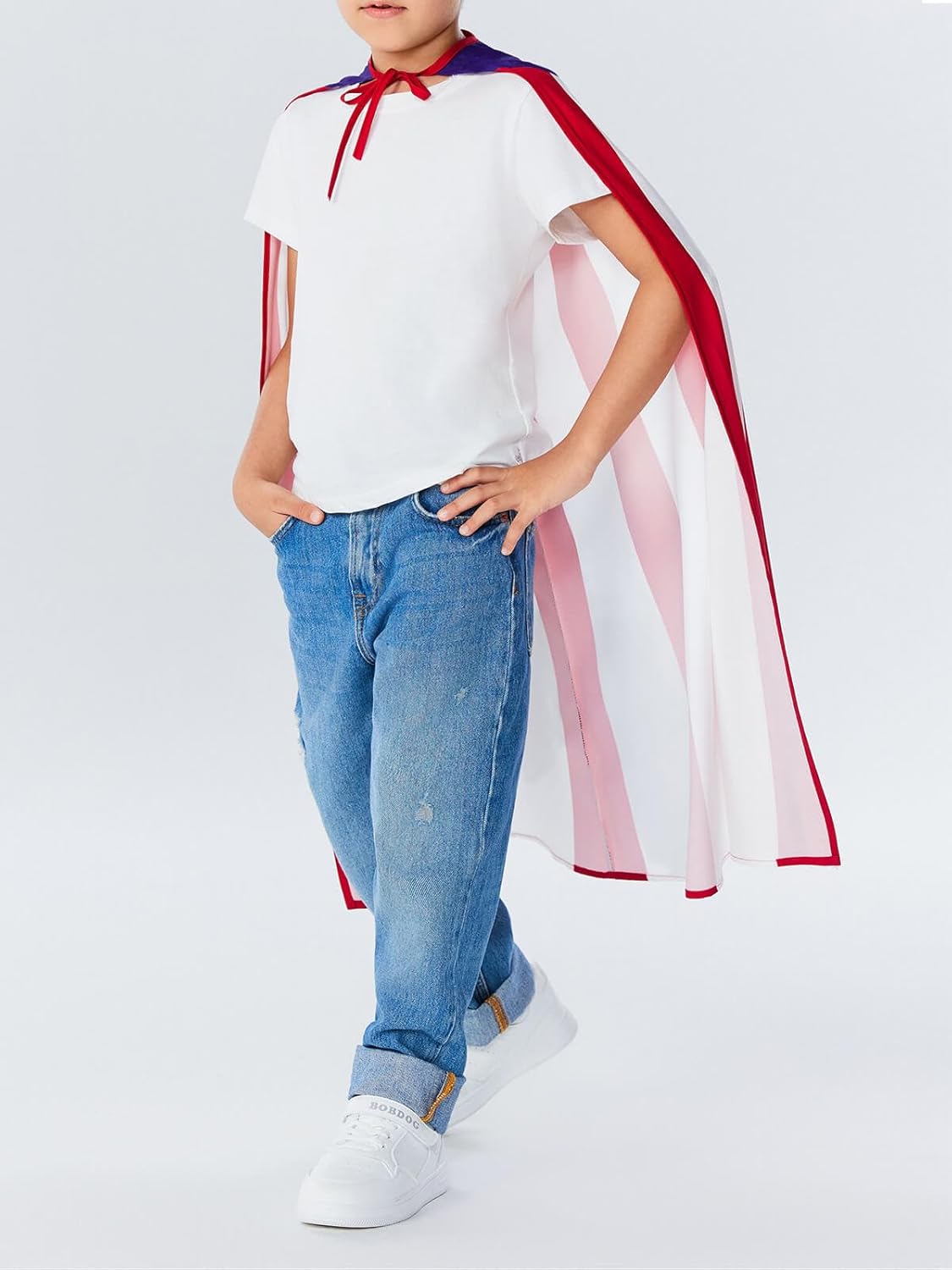 Haloumoning Boys Independence Day Patriotic Cape US Flag for Kids