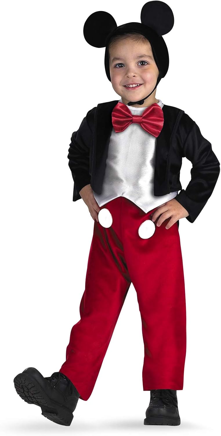 Mickey Kids Black Costume LG Boys