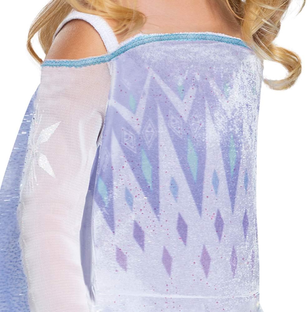 Disney Elsa Frozen Costume for Girls - Elsa Dress with Cape SATIN DRESS