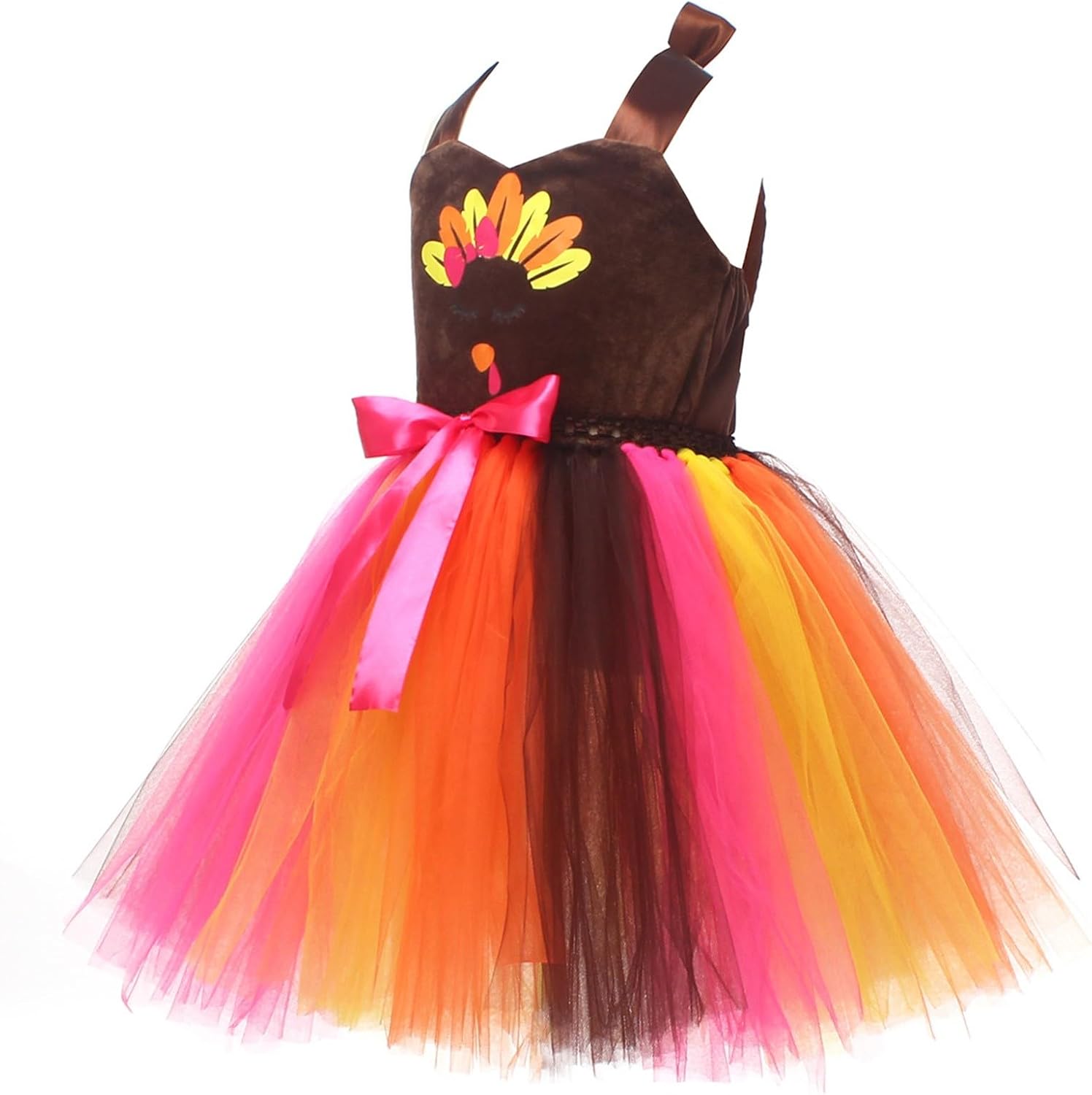 Comfortable Stylish Kids Thanksgiving turkey Girls Costume