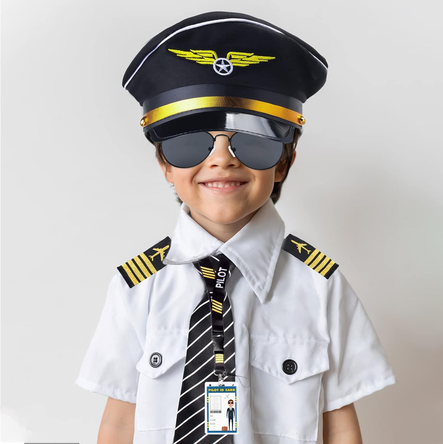 Kids Pilot Costume Accessories Set